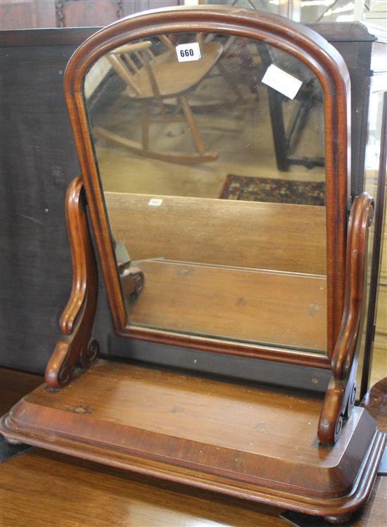 Mahogany toilet mirror